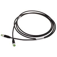 Murrelektronik 7000-88011-6310200 Sensor Cables / Actuator Cables M8 male 0 / M8 female 0, PUR 4x0.25 bk UL/CSA+drag chain 2m