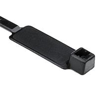 HellermannTyton IT50R0M4 Cable Ties Identification Tie, 8" Long, 50lb Tensile Strength, PA66, Black, 1000/pkg