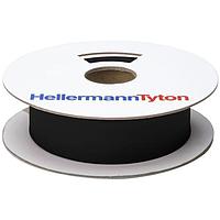 HellermannTyton 309-60108 Tubing Heat Shrink Tubing, Mini Reel, 2:1 Shrink Ratio, 1/16", 1.6/0.8 Dia, PO, Black, 100 ft/reel