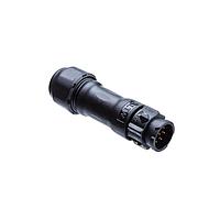 Amphenol LTW BD-03BMMA-QL8MP0 Standard Circular Connector X-Lok, Standard Size, Plastic, 5A, 03 pins, Male Connector, Male Contact, Straight, Push Lock, Crimp, Field Installable, F6.0 - F8.0mm, IP68