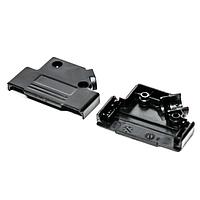 NorComp 971-025-010R011 Strain Relief Backshell 25P 45 DEGREE BLACK PLASTIC