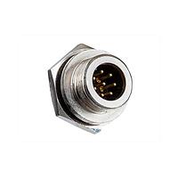 Amphenol LTW BSD-06RMMS-SC7001 Standard Circular Connector Ceres, Standard Size, Metal, 5A, 06 pins, Male Connector, Male Contact, Circular, Screw Thread, Solder, Receptacle, IP67