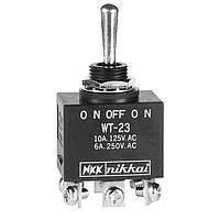 NKK Switches WT23T Environmentally Sealed Toggles ON OFF ON DPDT Screw Lug Panel Mnt