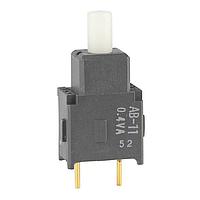 NKK Switches AB11BP Sealed SPST OFF-(ON) STRT PC .4VA