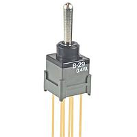 NKK Switches B29AW Process Sealed Subminiature Antistatic Toggles ON-OFF-(ON) .394 BAT EXTENDED PC .4VA