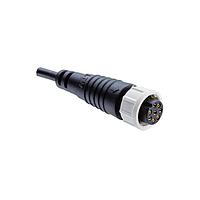 Amphenol LTW 1BB-03AFFM-LL6A01 Sensor Cables / Actuator Cables Ceres, Standard Size, Plastic, 10A, 03 pins, Female Connector, Female Contact, Straight, 2 Points Lock, Overmolded, Length 1000mm, IP66