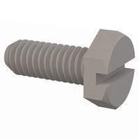 Essentra Components 010640X037 Hex Slotted Hex Slotted Screw, #6-40 Thread, 3/8 Lg