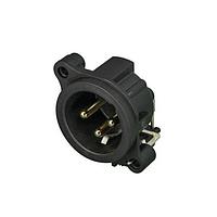 NEUTRIK NC3MAH-S Receptacles Recpt A series 3p M PCBH 1 ground cont