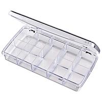Flambeau DB210 Multiple Compartment Nine-Compartment Box 7" x 3 3/8" x 1 1/8" (17.78 x 8.57 x 2.86 cm)