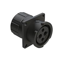 Amphenol SINE Systems FLS014N2SHEC03 Connectors 4 (2+2) POS SQUARE FLANGE RECP