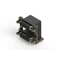 EDAC 662-015-264-039 Dual Port D-Sub Connectors Right-angle Dual Port D-Sub Connector