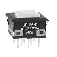 NKK Switches UB26KKW015D/CUL-DD Pushbutton Switches SWITCH PUSHBUTTON