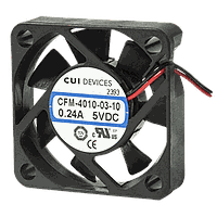 Same Sky (formerly CUI Devices) CFM-4010-13-10 Axial DC Fan 10CFM 1.56W 12V 40x40x10.6mm AR