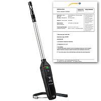 PCE HWA 20BT-ICA Anemometer (0~30 m/s; -20~60 ° C; 0~100% RH; ISO Calibration Cert.)
