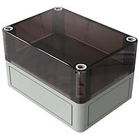 Rose 600913220 Enclosures ENCLOSURE, ECO COMP, CLEAR LID, 94 X 130 X 81MM, THERMOPLASTIC