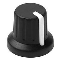 Davies Molding 1101 Two-Shot Instrument Control Knob M6 flatted to M4.5 Spring