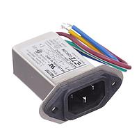 P&B 6EJT8F Inlets 6A, Extended flange Wire leads