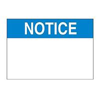 Panduit C400X600AX1 Warning Label 4 X 6 Comp with Blue NOTICE Heade