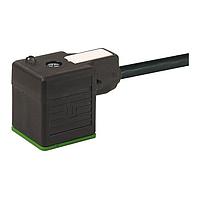 Murrelektronik 7000-18021-6160500 Sensor Cables / Actuator Cables MSUD VALVE PLUG FORM A 18MM, PVC 3X0.75 black 5m