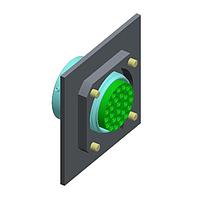 Eaton Souriau-Sunbank SN201F10N Accessories Fixing Plate Sz 10 4 Hole ISO Thread