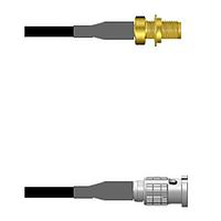 Amphenol Custom Cable Q-2W00V0003120i RF Cable Assemblies SMA-SJB/HDBNC-SP G174 120I