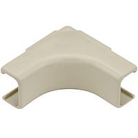 HellermannTyton TSR1I-33 Wire Ducting & Raceways Internal Corner Cover, 3/4", 1" Bend Radius, PVC, Ivory, 1/bag