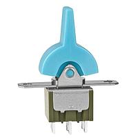 NKK Switches M2024TNW01-EG Paddle Switches SP3T ROCKER SWITCH WITH BLUE PADDLE