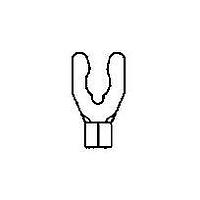 AMP Connectors - TE Connectivity 53126-2 (Cut Strip) Spade N/I-FORK 12-10 Cut Strip of 100