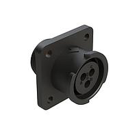 Amphenol SINE Systems FLS012N3S03-PM Connectors 3 POS SQUARE FLANGE RECEPT