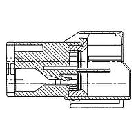 Yazaki 7222623440 Connectors CONN 3P 250 X LT GRY