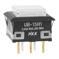NKK Switches UB15KKG015D-JB Pushbutton Switches SPDT ON-(ON) SQUARE