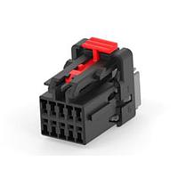 AMP Connectors - TE Connectivity 638393-5 Housings 10P PLUG ASSY A KEY -W/ CPA