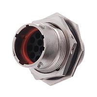 Amphenol SINE Systems RT071412PNHEC03R Connectors Receptacle, Jam Nut, 12 Position, Male, Shell Size 14, Silicone Seal, and End Cap with Reduced Diameter Individual Wire Sealing, Range 14 - 24AWG