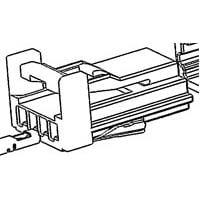 AMP Connectors - TE Connectivity 1746911-1 Housings 0.64III I/O 4P CONNECTOR PLUG HOUSING B