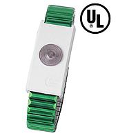 Desco 9195 Anti-Static Control Products Wristband, Jewel, Adj Metal, Magsnap, Emerald