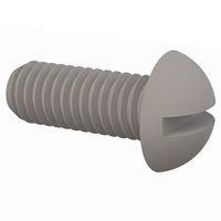 Essentra Components 011032R050 Round Slotted Round Slotted Screw, #10-32 Thread, 1/2 Lg