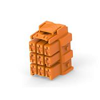 AMP Connectors - TE Connectivity 8-2232357-3 RF Connectors / Coaxial Connectors 3x3 plug housing Key D ora