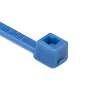 HellermannTyton 116-01816 Cable Ties Cable Tie, 4" Long, UL Rated, 18lb Tensile Strength, PA66, Blue, 100/pkg