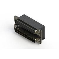 EDAC 664-037-364-005 Dual Port D-Sub Connectors Right-angle Dual Port D-Sub Connector
