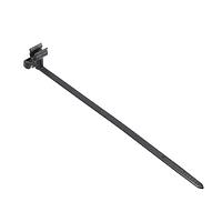 HellermannTyton 156-01516 Cable Ties Wire and Swivel Clip Tie, 50lb, Diameter .18"-.20", 6.0" Long, PA66HS, Black,