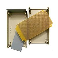 Twin Industries B40-8000 Breadboards / Protoboards ABS Plastic Project Box with matching plated protoboard; FR4 0.062".  Box Dim = 7.7" x 4.3" x 2.9"