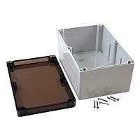 Hammond Manufacturing 1554VB2GYSL Enclosures General Enclosure - Grey/Smoke Lid - 9.4 x 6.3 x 4.7in - Polycarbonate - N4X