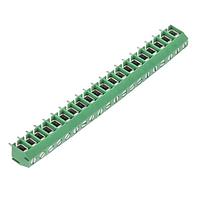Altech MBE-1520 Fixed Terminal Blocks PCB5mmpinspacing 20pl Vert. 10A Grn