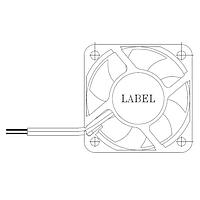 Delta Electronics, Inc. AUB0405VD-00 Tubeaxial Tubeaxial Fan, 40x20mm, 5VDC, Sleeve, 3-Lead Wires, Lock Rotor Sensor, Tach