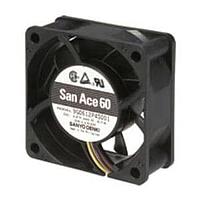Sanyo Denki 9G0624F4002 Axial DC Axial Fan, 60x60x25mm, 24VDC, High Performance, Low Power,