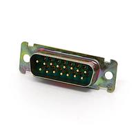 Cinch DAMM15PM Plug DSUB 15M PCB STR G30 ZINC