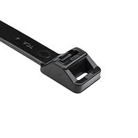 HellermannTyton RT250R0UVX2 Releasable Releasable Cable Tie, Release Tab, 20.3" Long, 250lb Tensile Strength, PA66UV, Black, 25/pkg