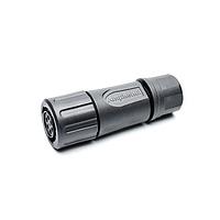 Amphenol SINE Systems HP-3-FGJ Heavy Duty Power Connectors Power Cable Connector, Power Out, Thermoplastic Shell, Large Cable Clamp, Grey