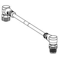 Molex 1200669246 Sensor Cables / Actuator Cables CSE M12 3P AC FE RA WSOR MA RA 0.21M DE