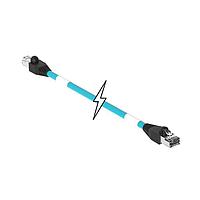Molex 1201080612 Ethernet Cables / Networking Cables ENET RJ45/RJ45 2PR 61M TPE TEAL